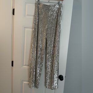 Juniors sequin wide leg pants size 11